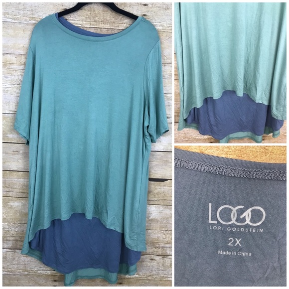 LOGO by Lori Goldstein Tops - LOGO by Lori Goldstein 2x Twin Set Tank Top Tunic